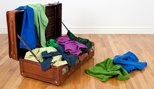 easy packing travel clothes