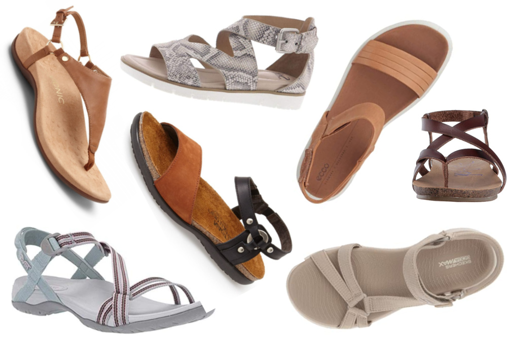 fashionable supportive sandals
