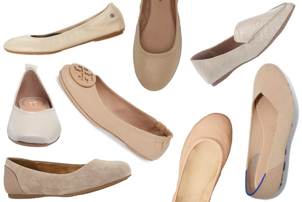 20 Cute and Comfortable Nude Ballet Flats to Complement Any Outfit ...