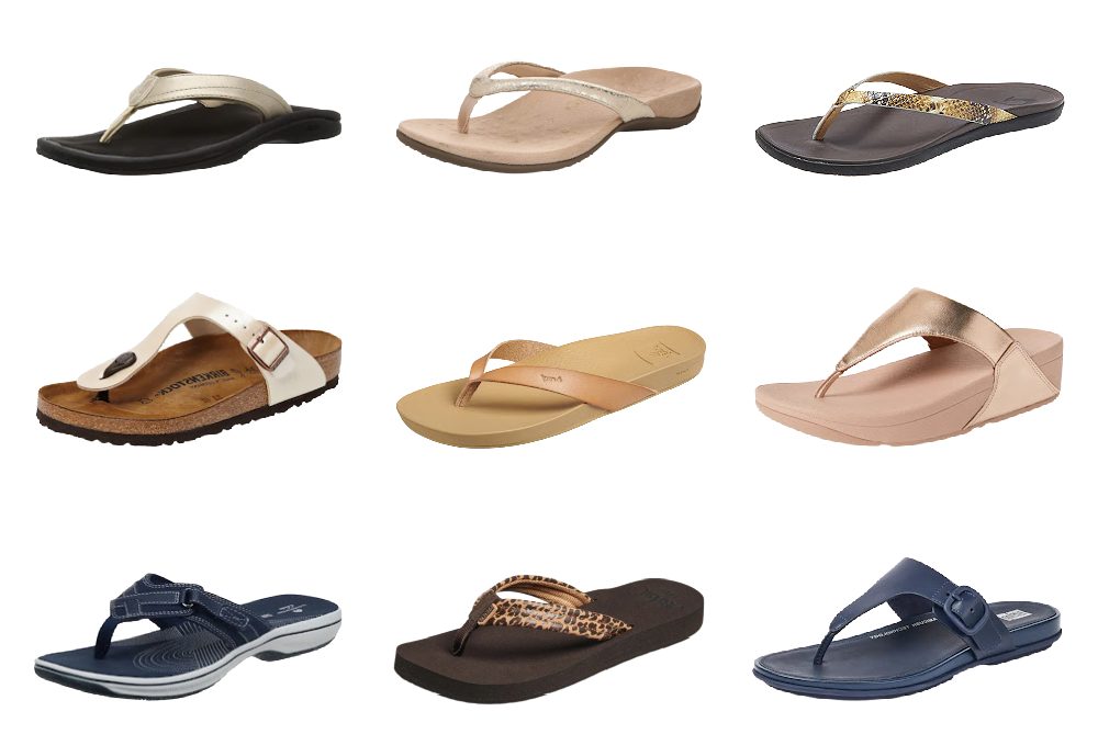 FitFlop Women's Sandals / Brown and Denim / Women's Flip Flops